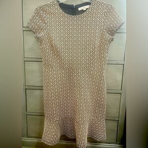 Loft Peplum Dress with Vintage Detailing